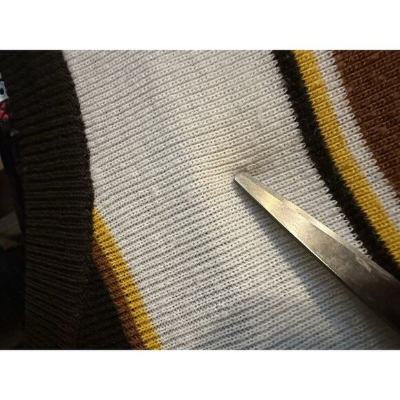 VINTAGE x SOUTHPOLE Short Sleeve Sweater Mens XL Oversized Skateboarding Striped - Picture 5 of 10